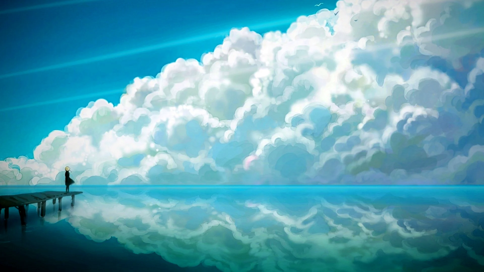 Голубое море аниме