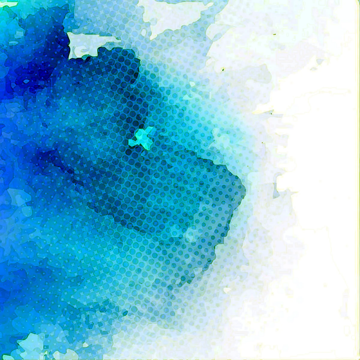 Голубой акварельный фон