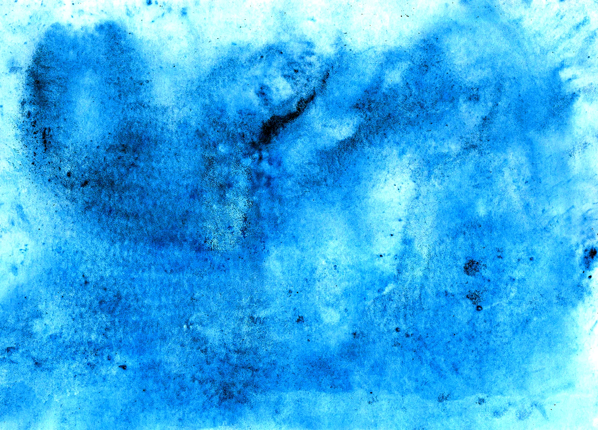 Голубой фон акварель