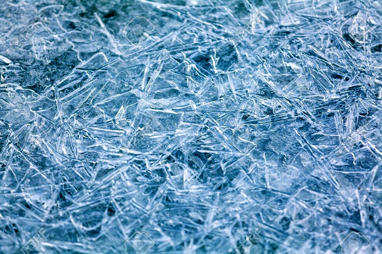 Голубой замороженный лёд