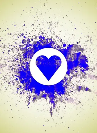 Голубые сердечки