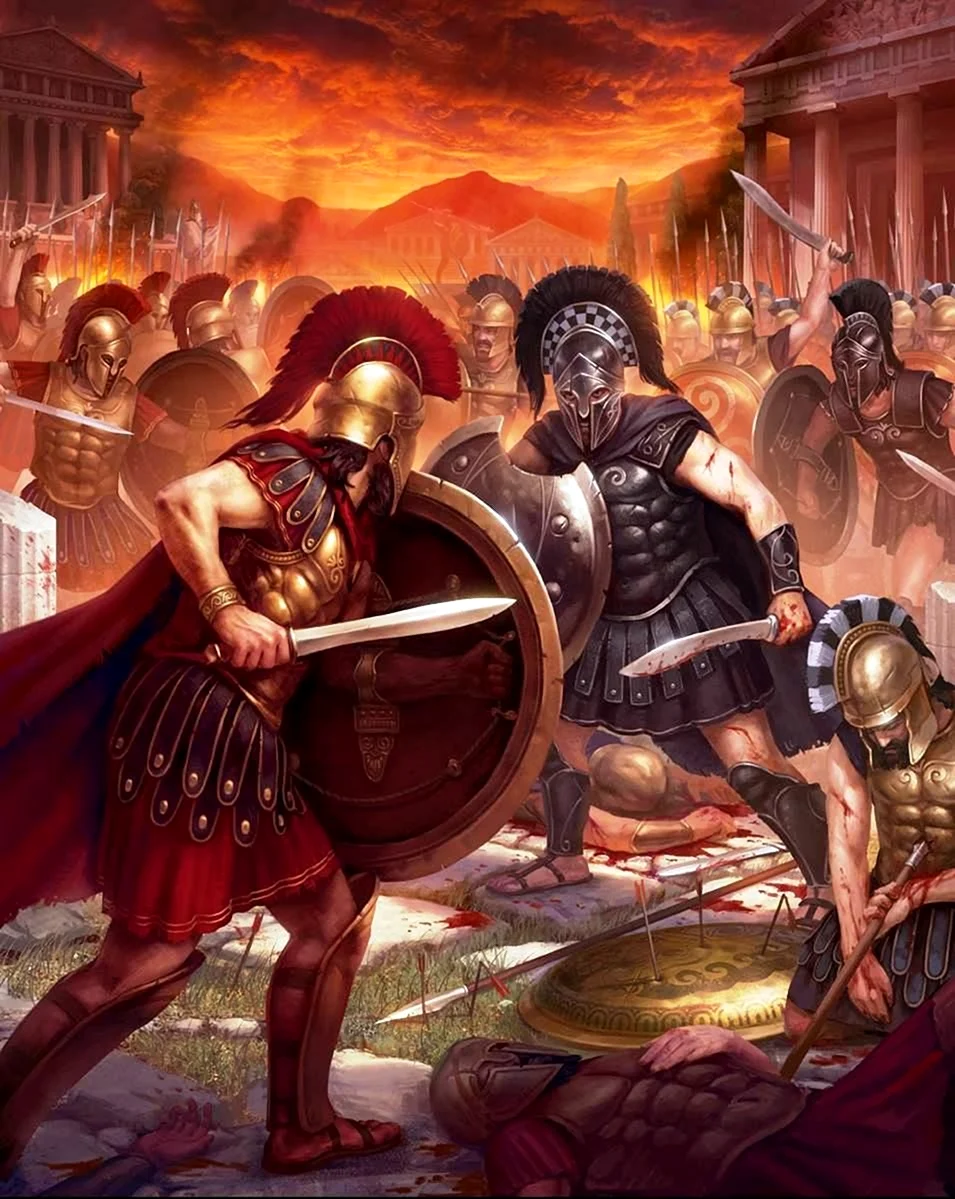 Гоплиты древней Греции битва