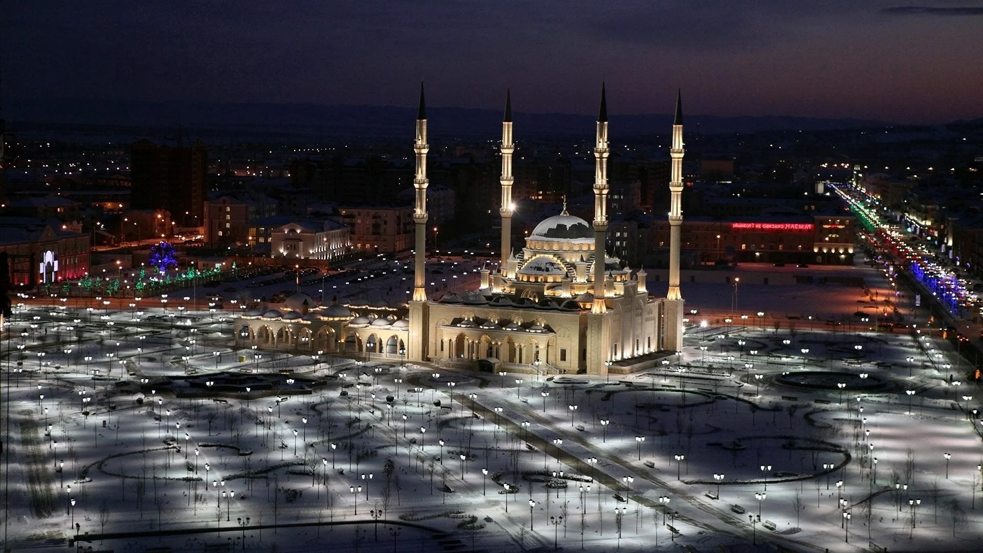 Город Грозный мечеть Кааба