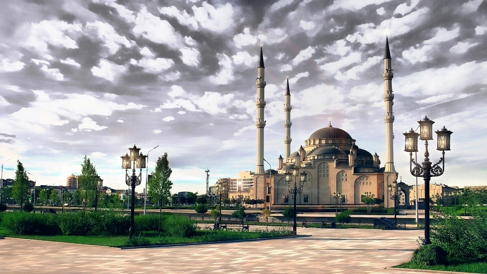 Город Грозный мечеть сердце Чечни