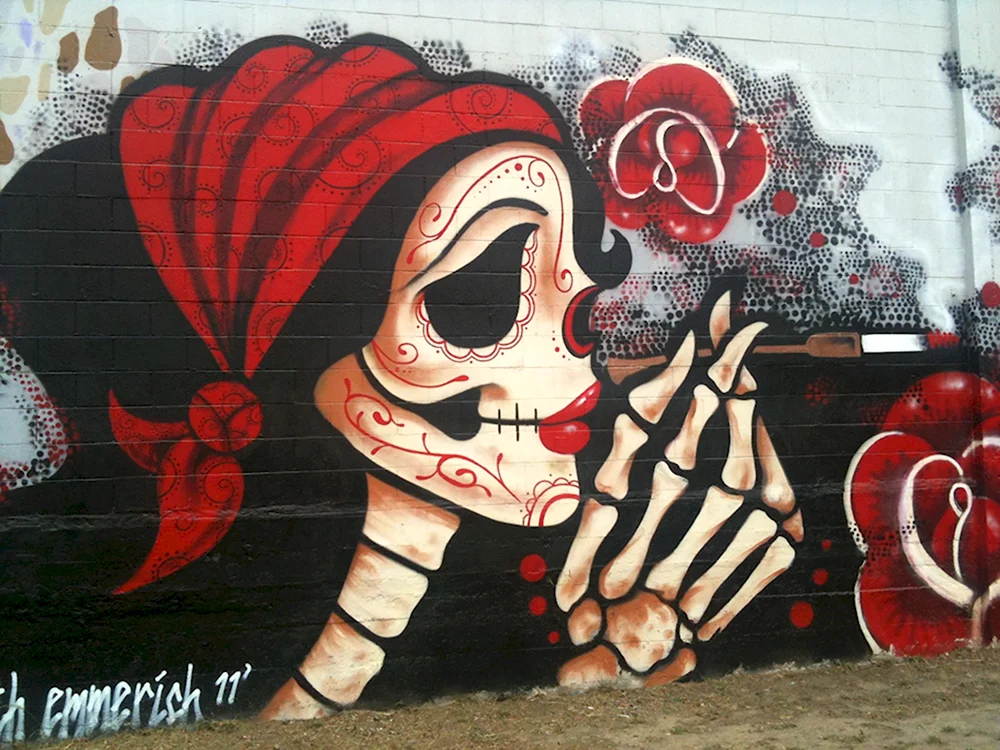 Граффити череп