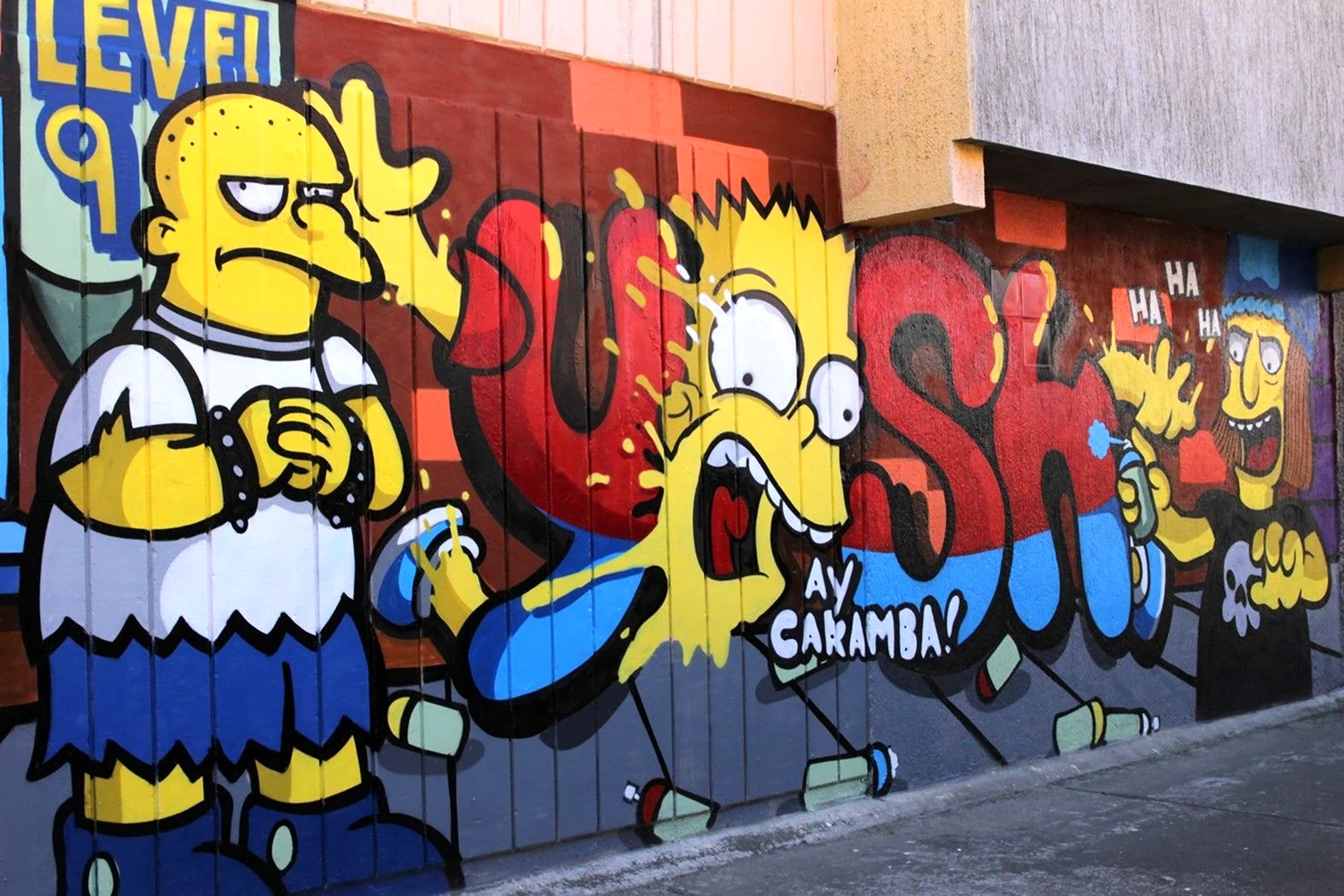 Граффити симпсоны