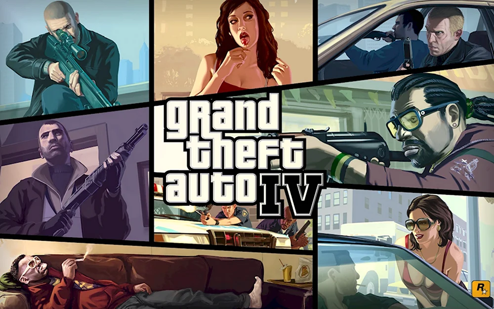 Grand Theft auto IV 2008 обложка