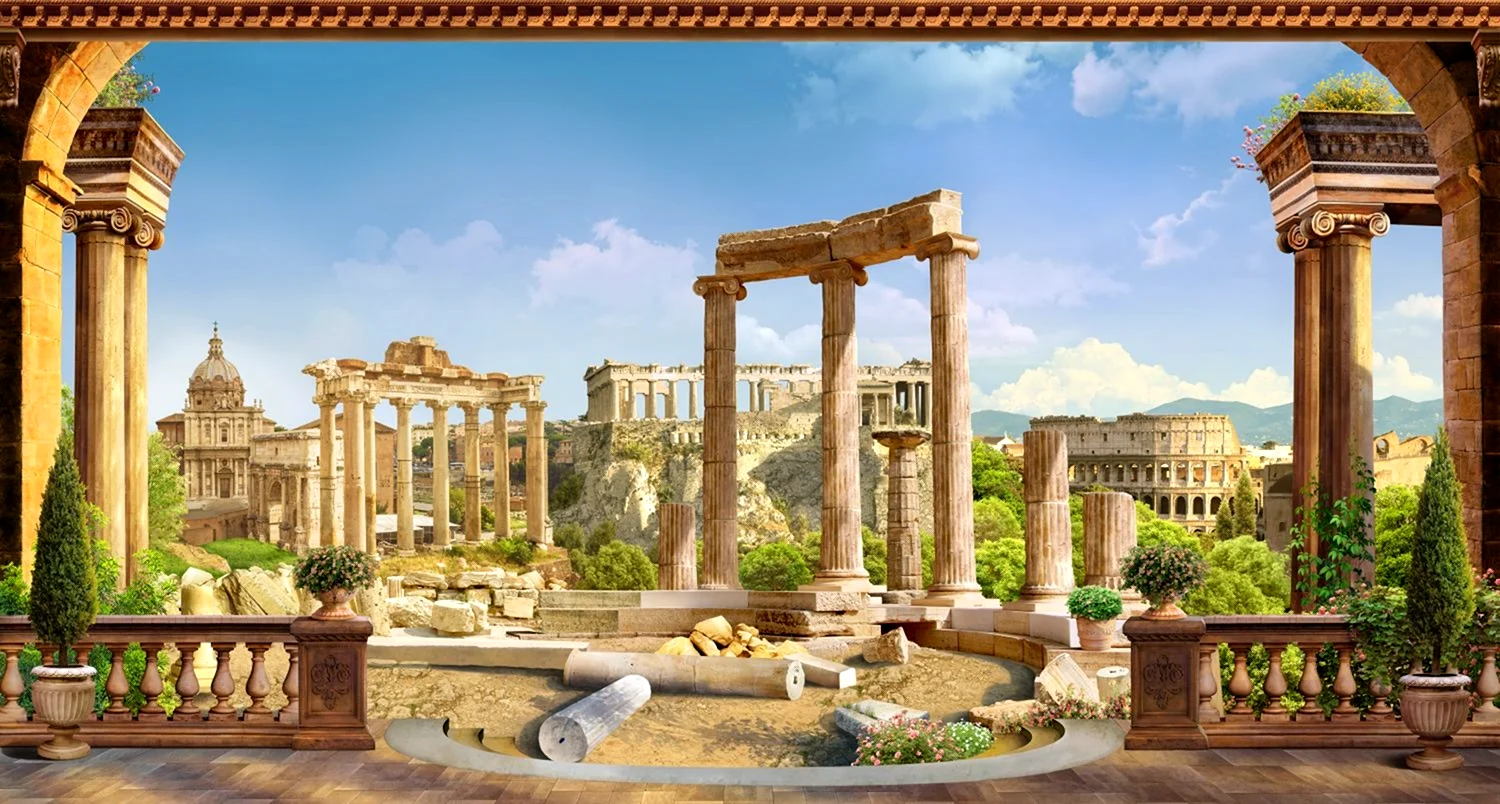 Греция античность Олимп фон