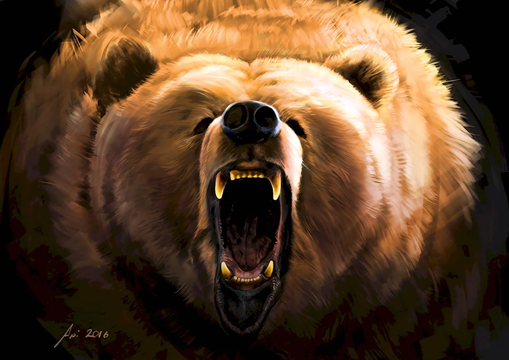 Грозный медведь Гризли