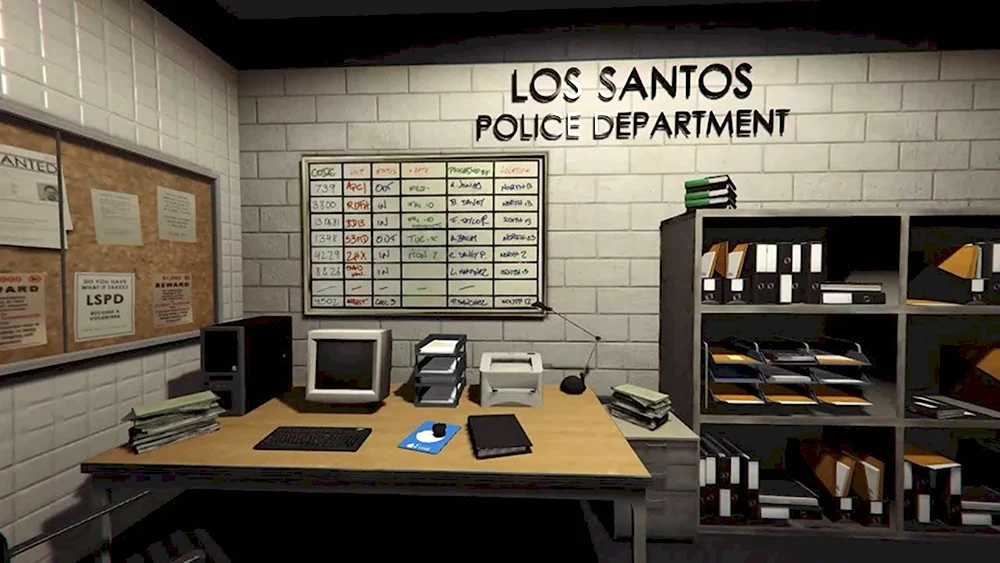 GTA 5 Police Department inside