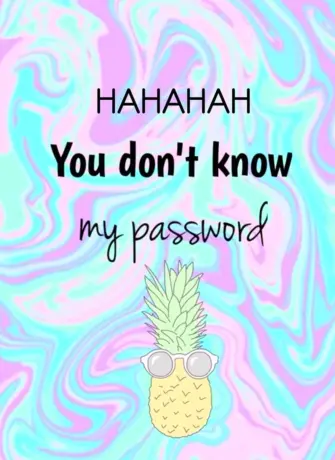 Haha you dont know my password обои