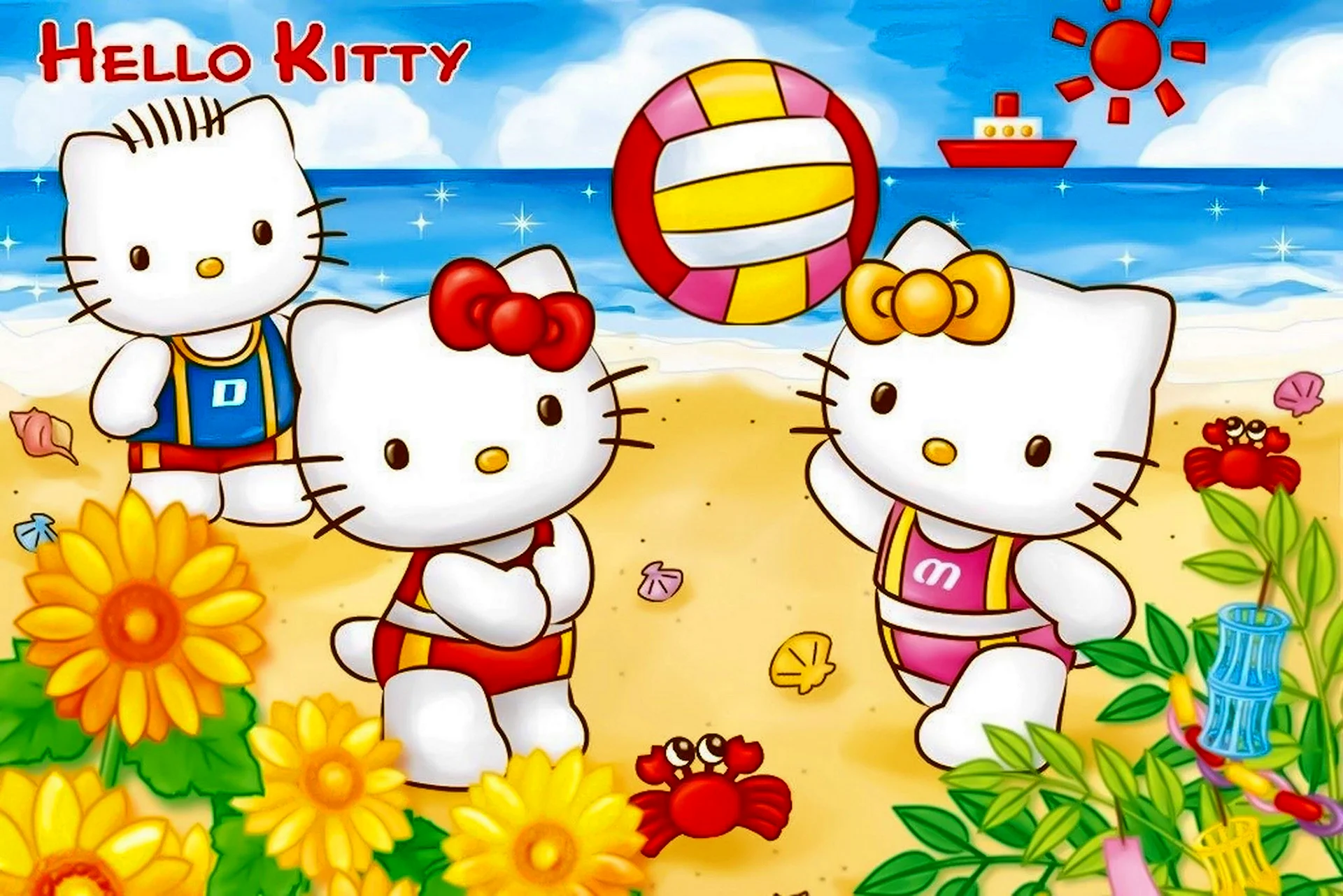 Hello Kitty летом