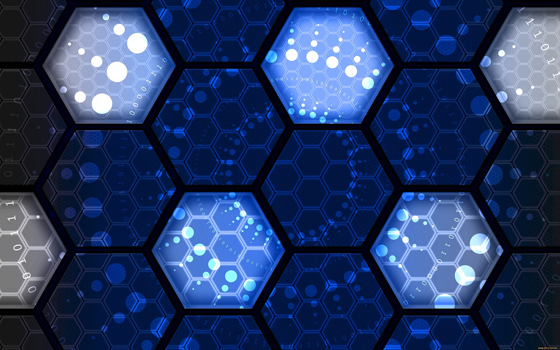 Hexagon 3d фон фотоника