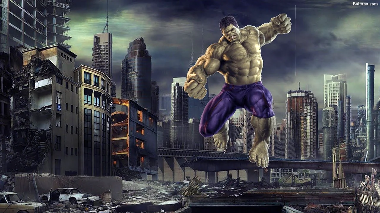 Hulk 2003 в городе