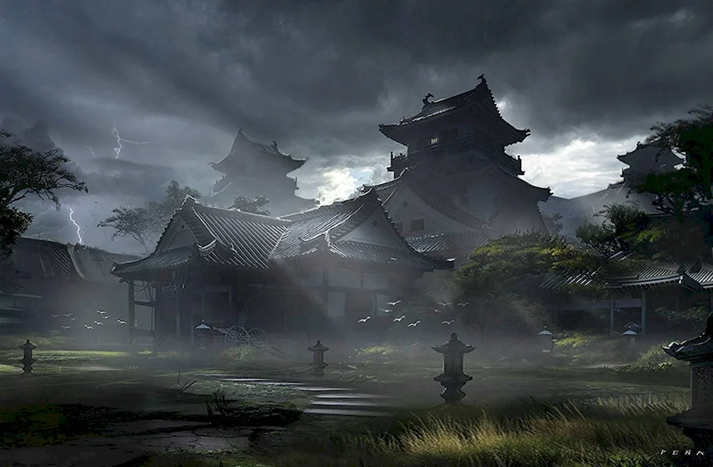 Японская деревня самураев