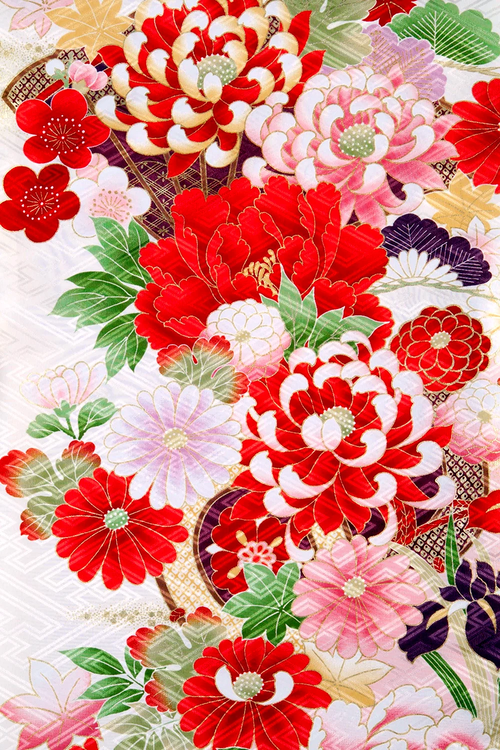 Японский орнамент цветы