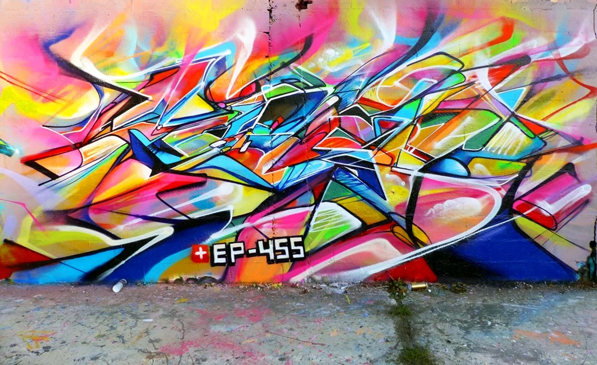 Яркие граффити