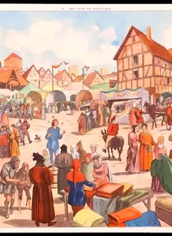 Ярмарка в средние века