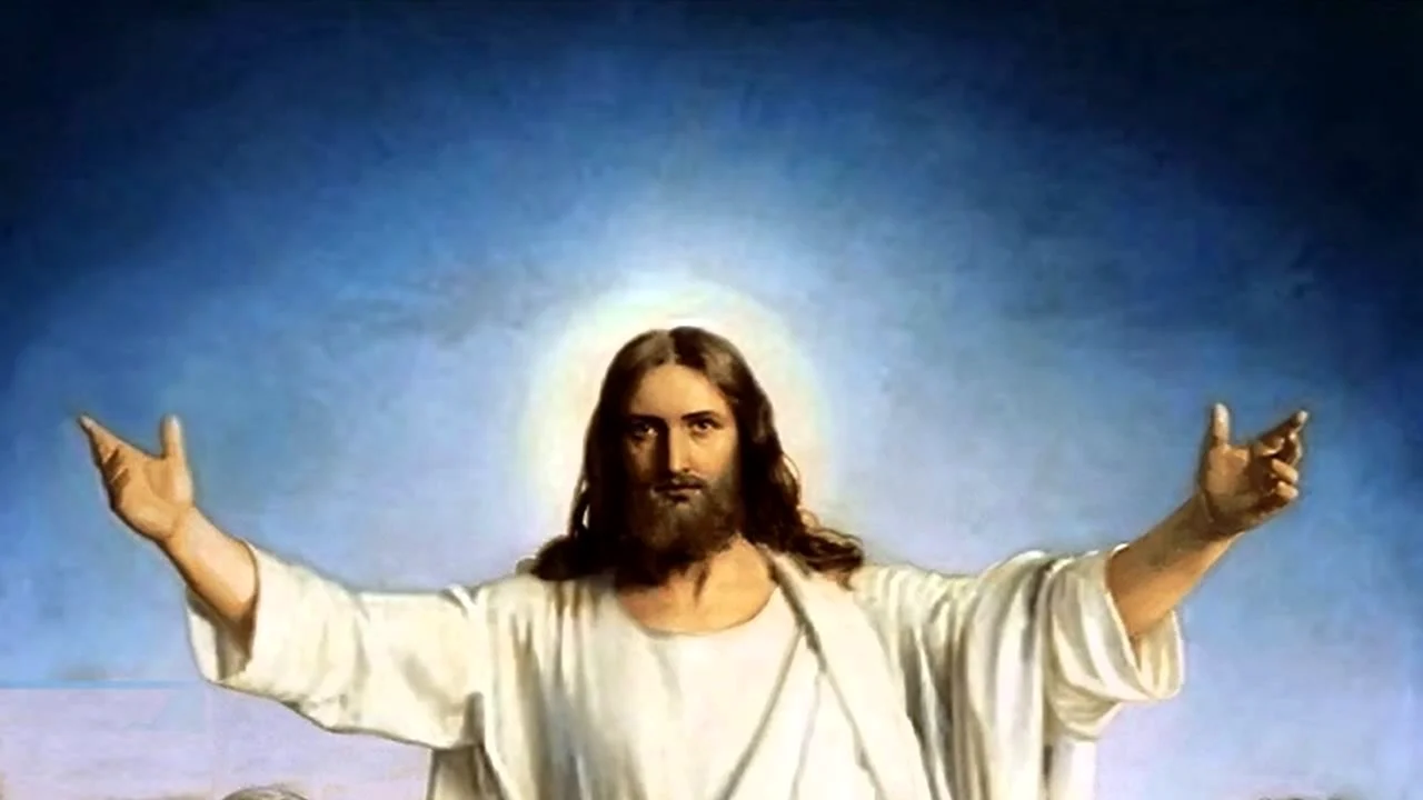 Иисус с поднятыми руками