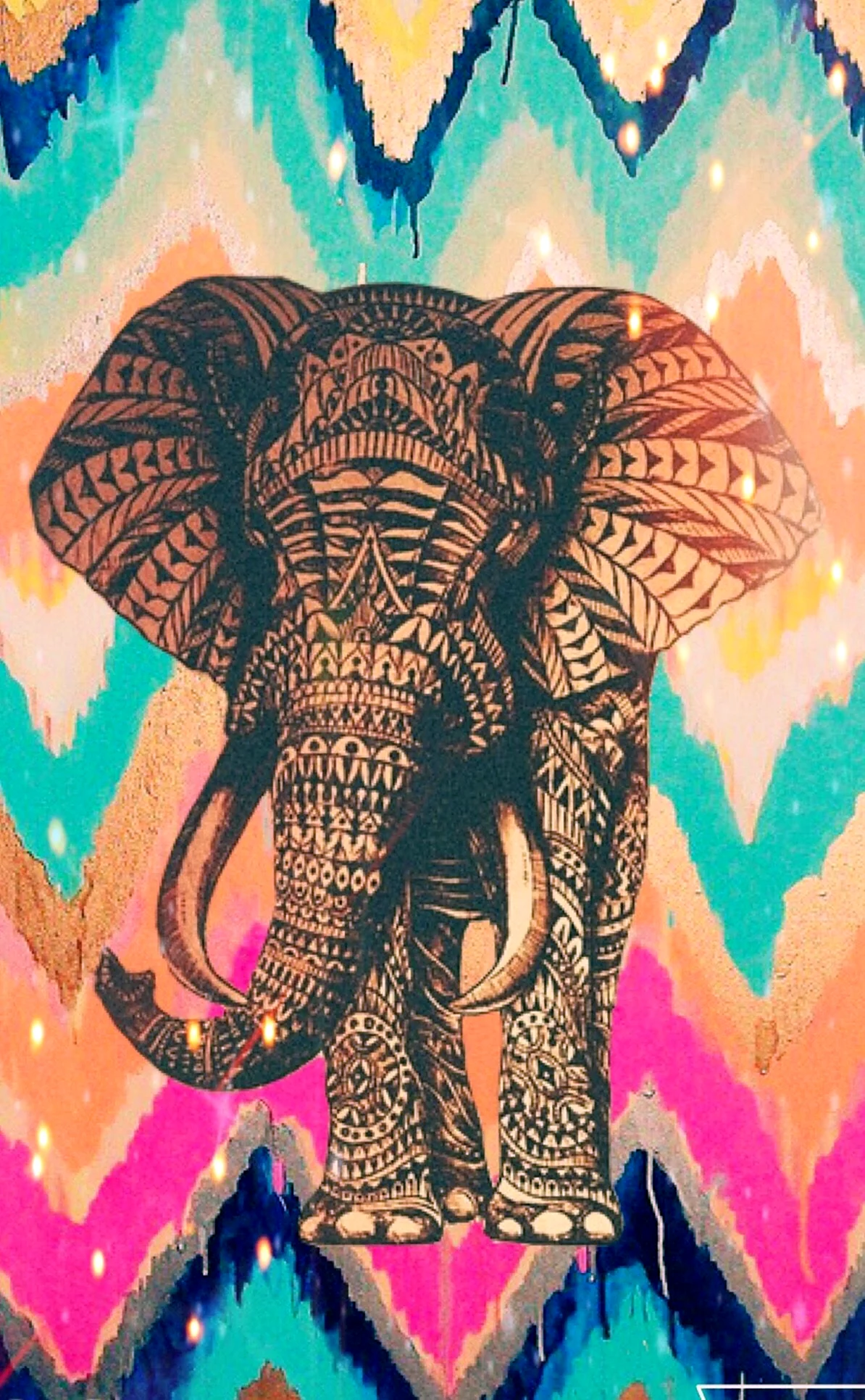 Индийский слон арт