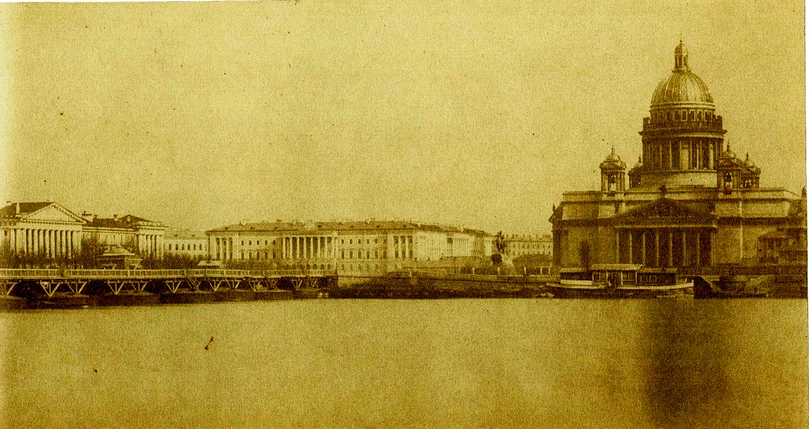 Исаакиевский мост в Санкт-Петербурге 19 век