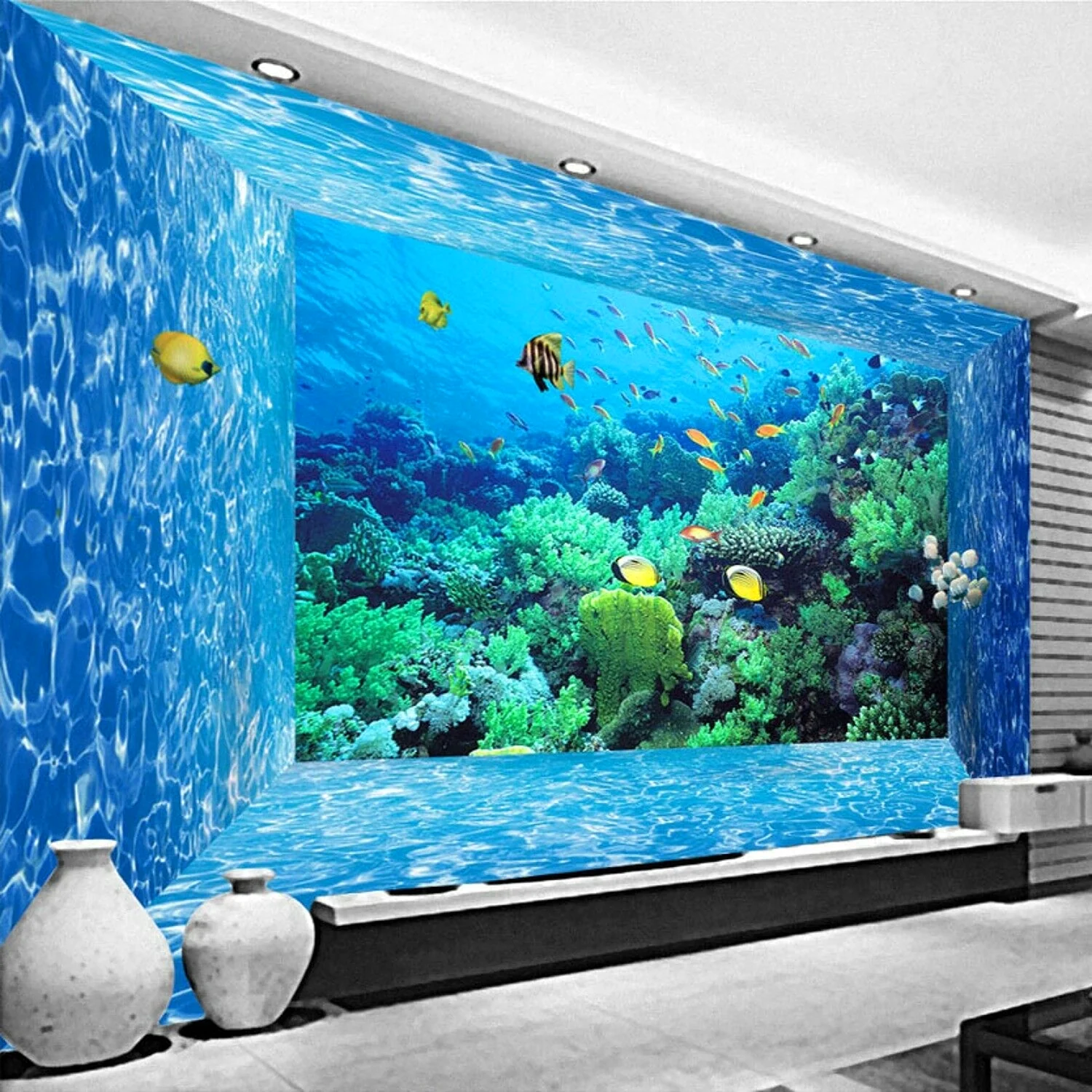 Искусственный аквариум на стену