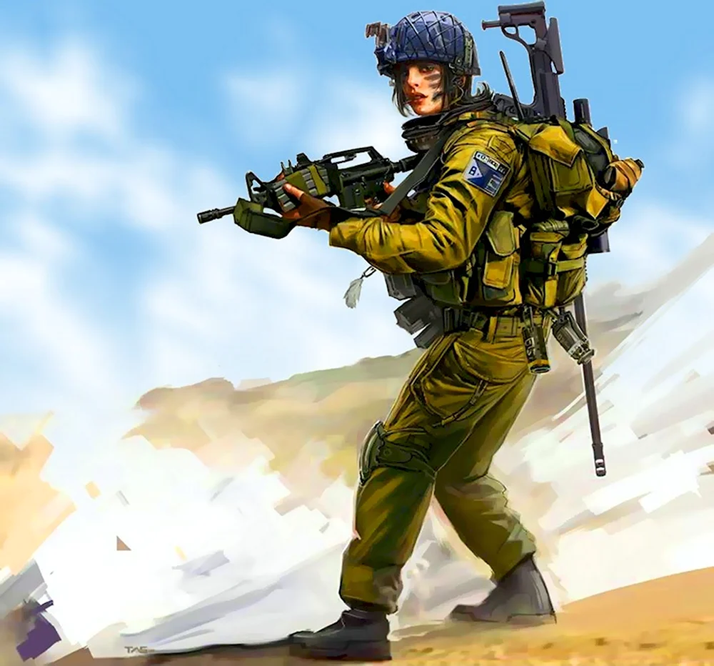 Израильский солдат арт