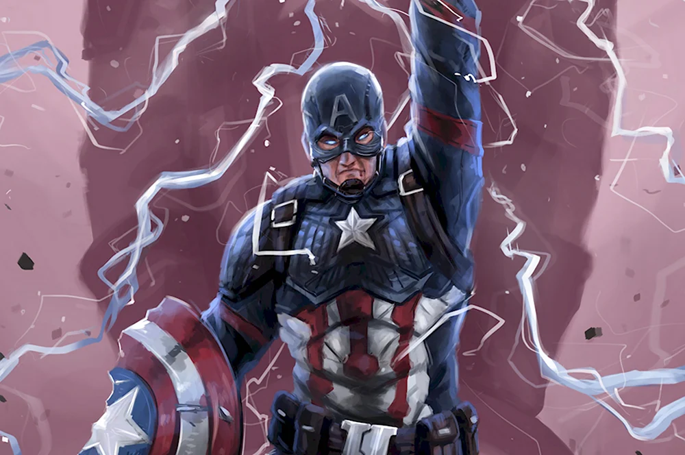 Капитан Америка арт