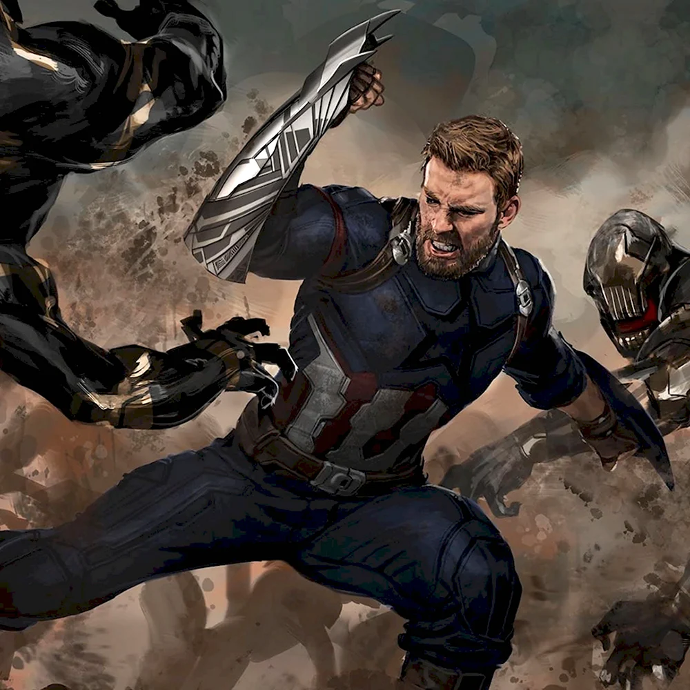 Капитан Америка Мстители война бесконечности