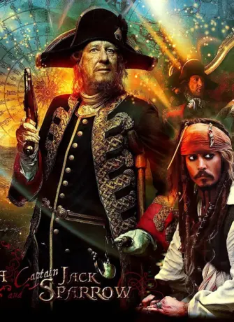 Капитан Барбосса пираты Карибского моря обои