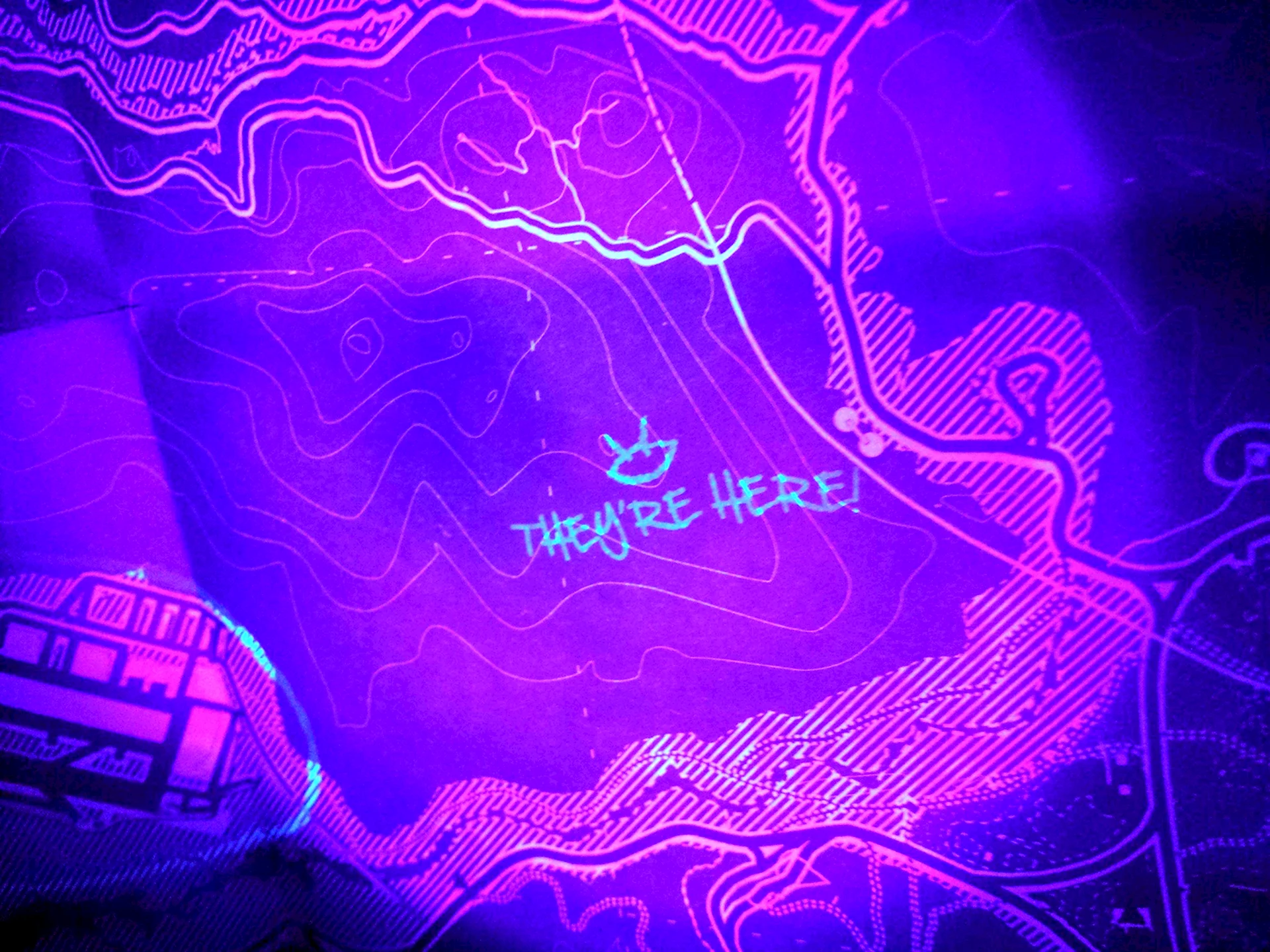Карта GTA 5 под ультрафиолетом
