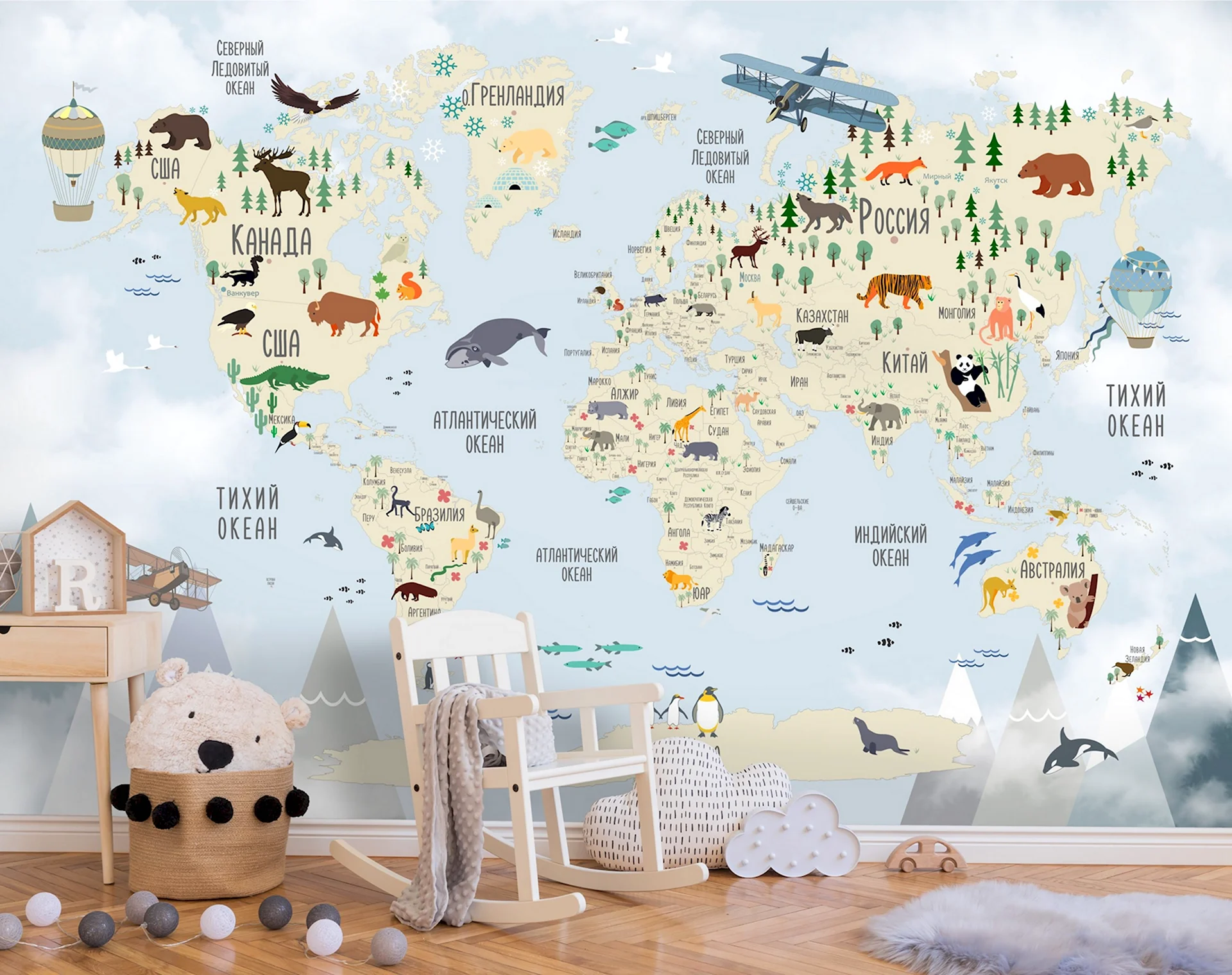 Карта мира на стену картинка