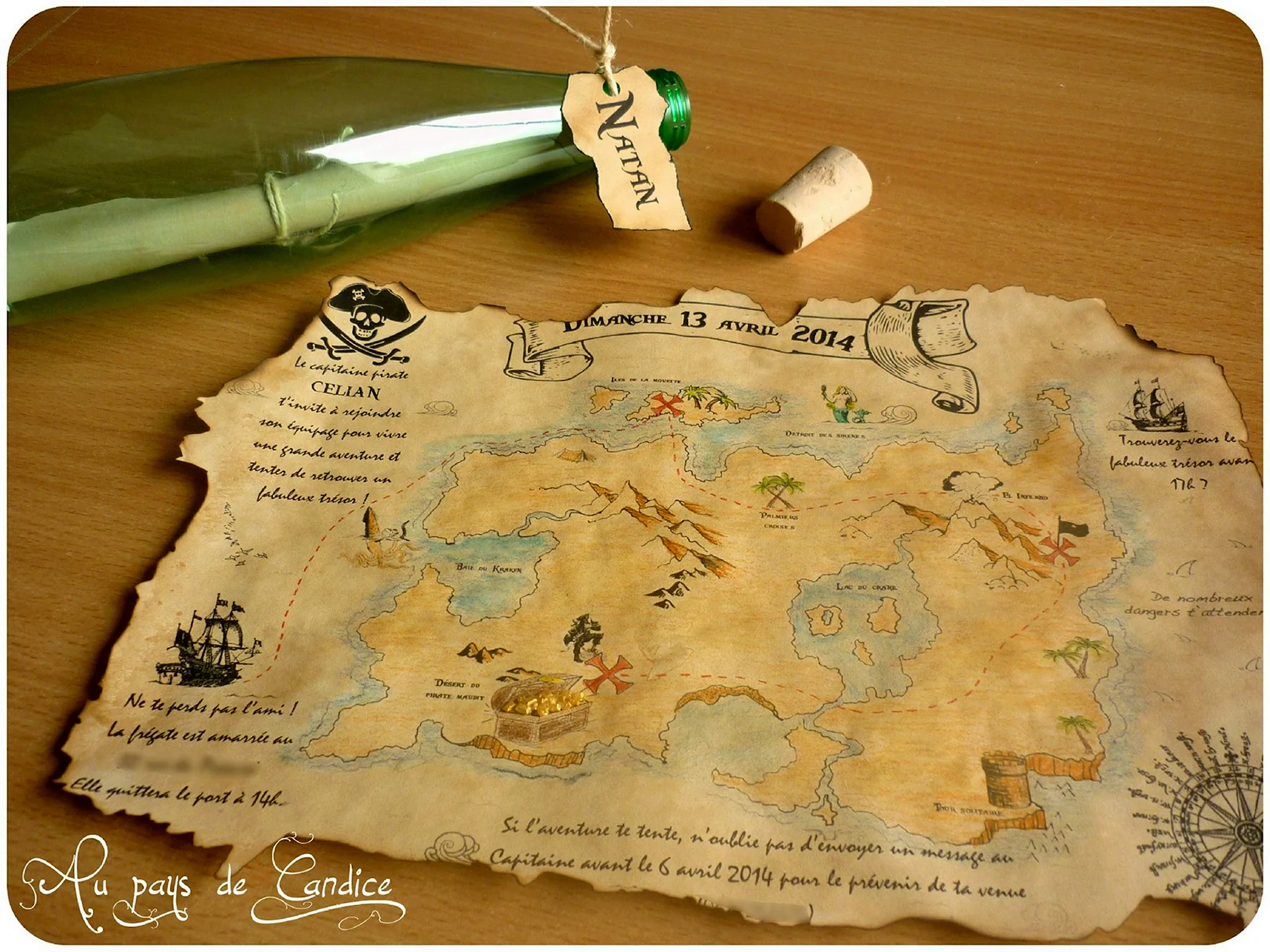 Карта в пиратском стиле