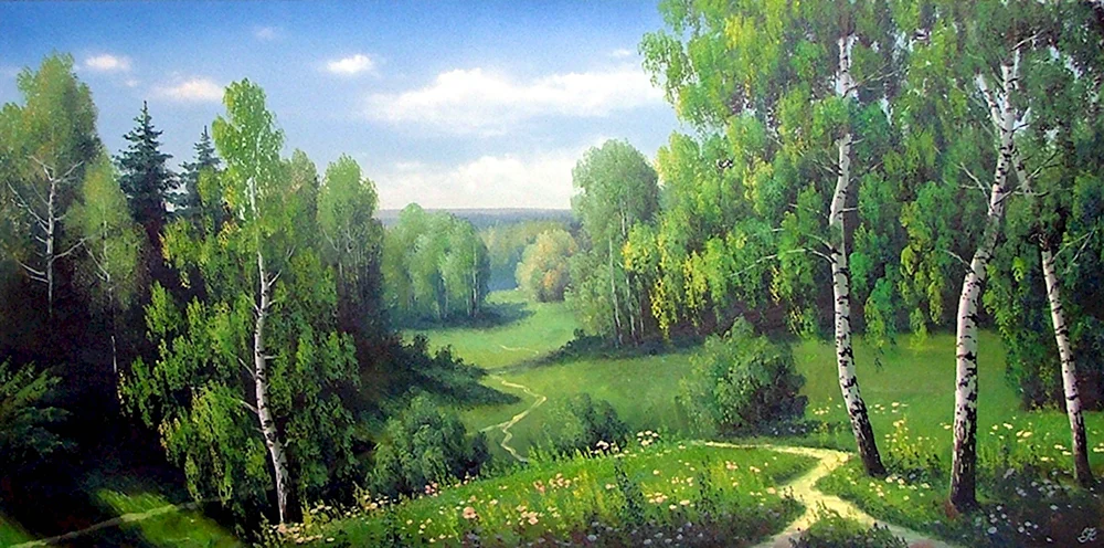 Картина Лесная тропинка Александр Герасимов