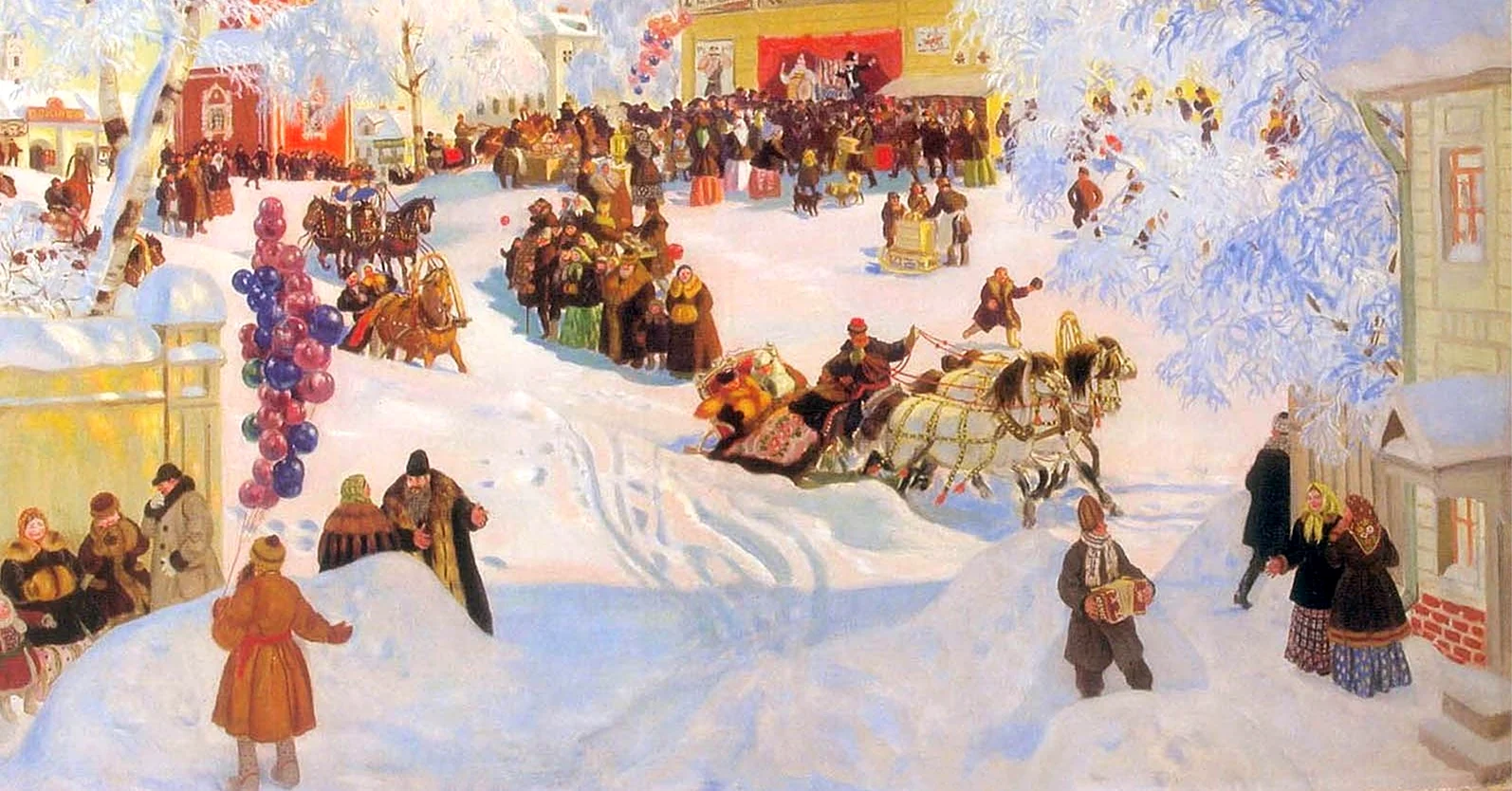 Картина масленичные гуляния 1881 года Рябушкина Андрея