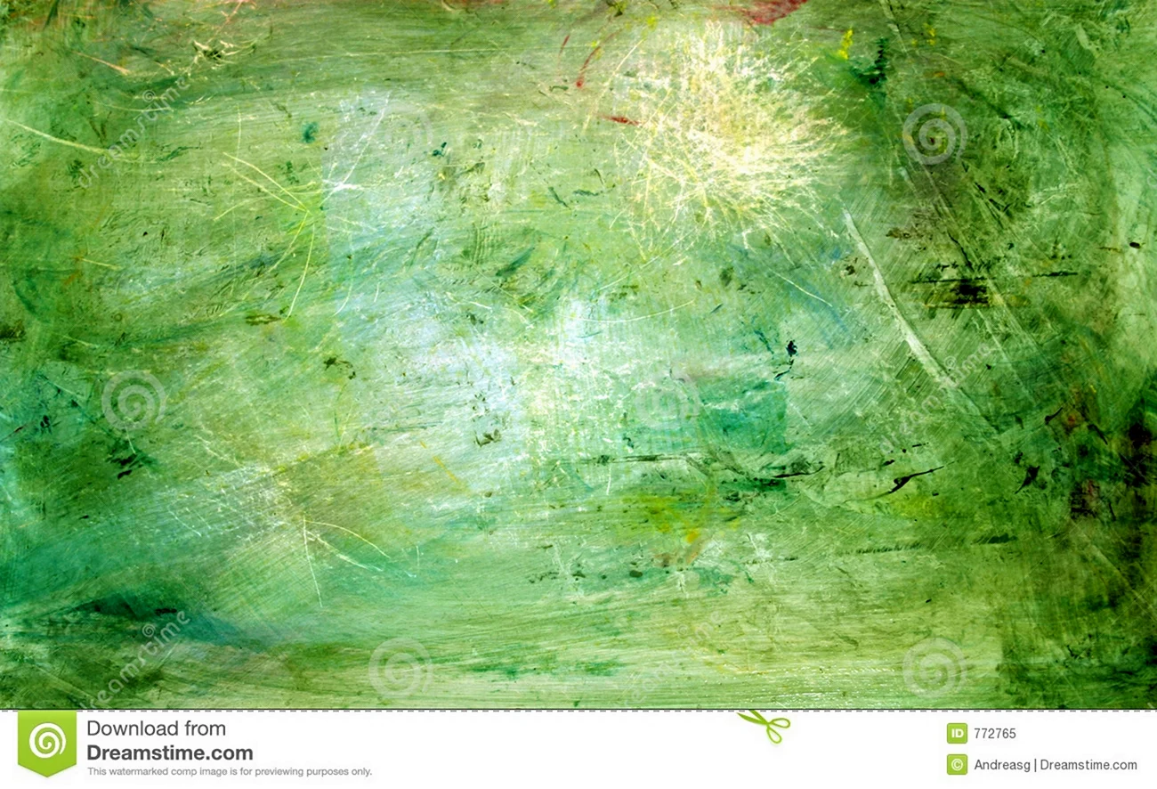 Картина на зеленом фоне