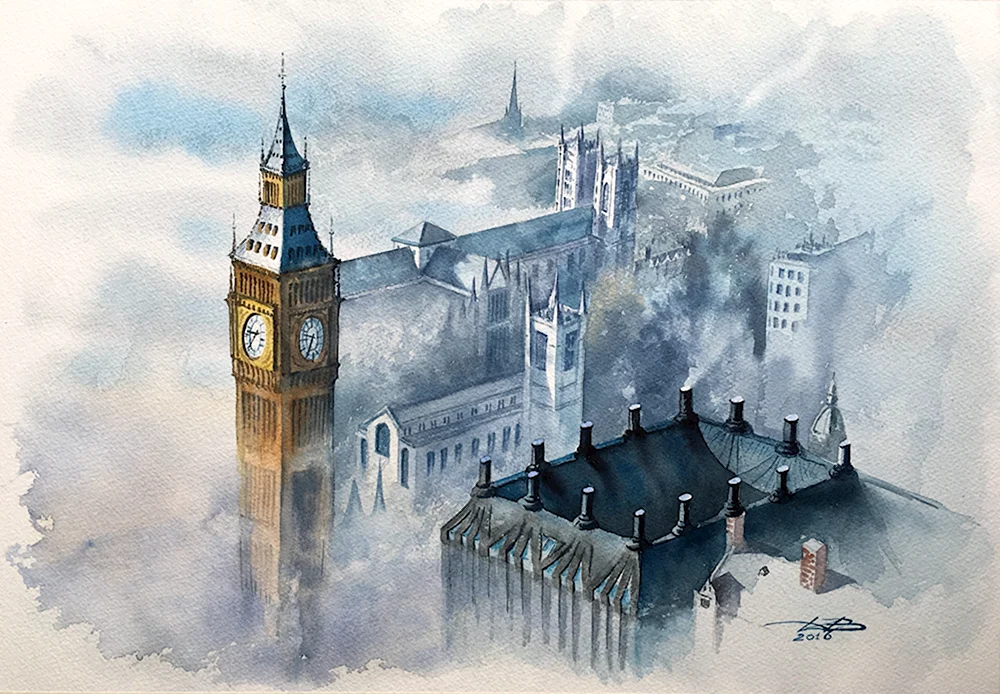 Картина Вестминстерский дворец Лондон