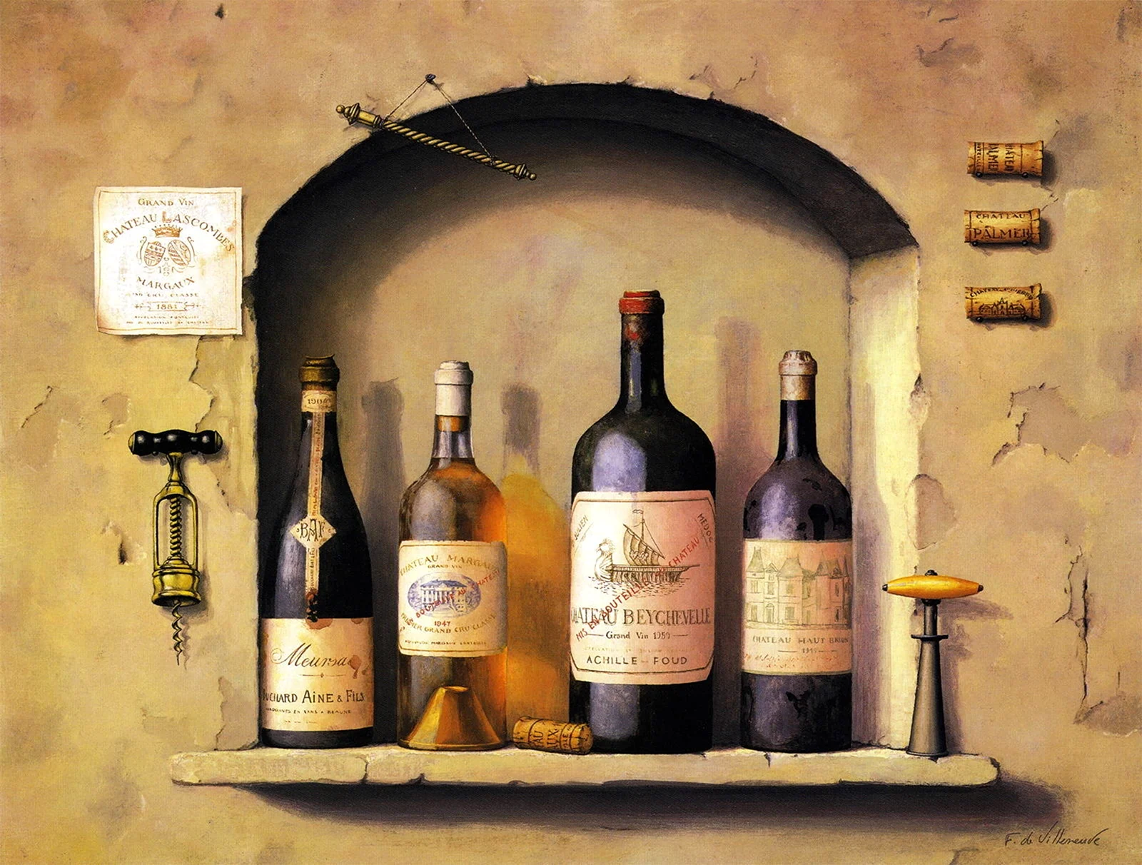 Картина Винные бутылки