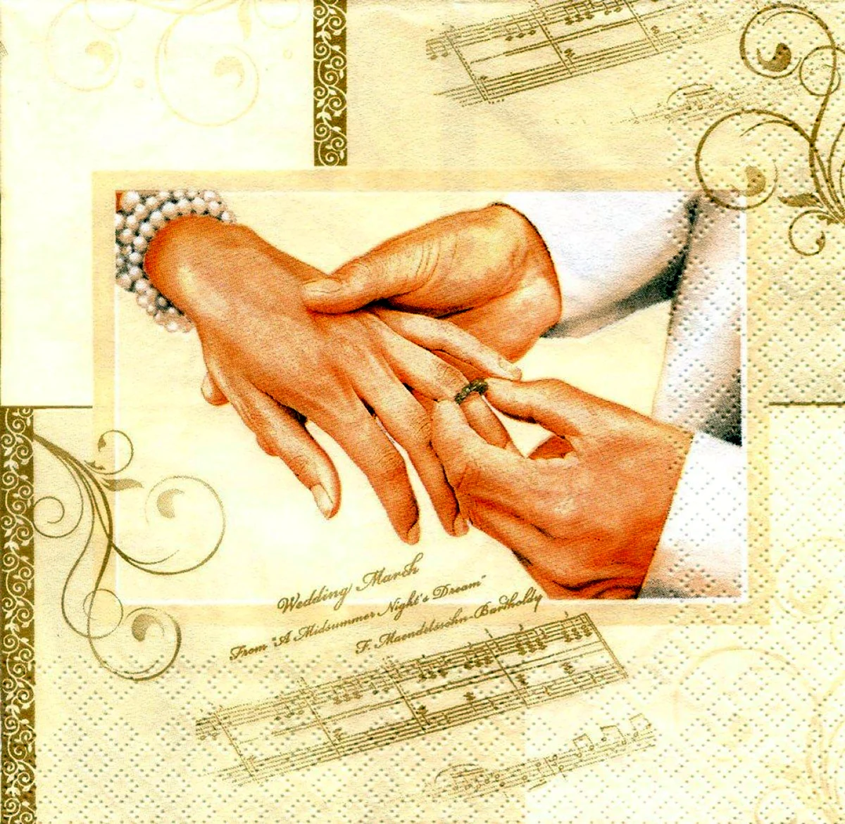Картинки для декупажа Свадебные кольца