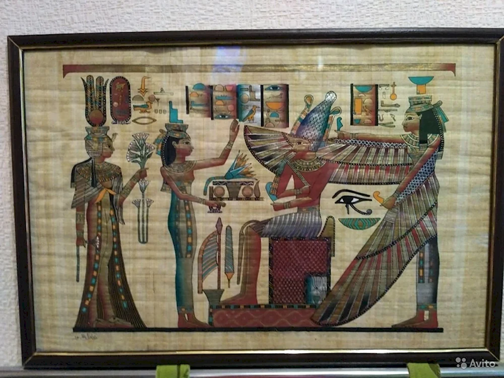 Картины из папируса
