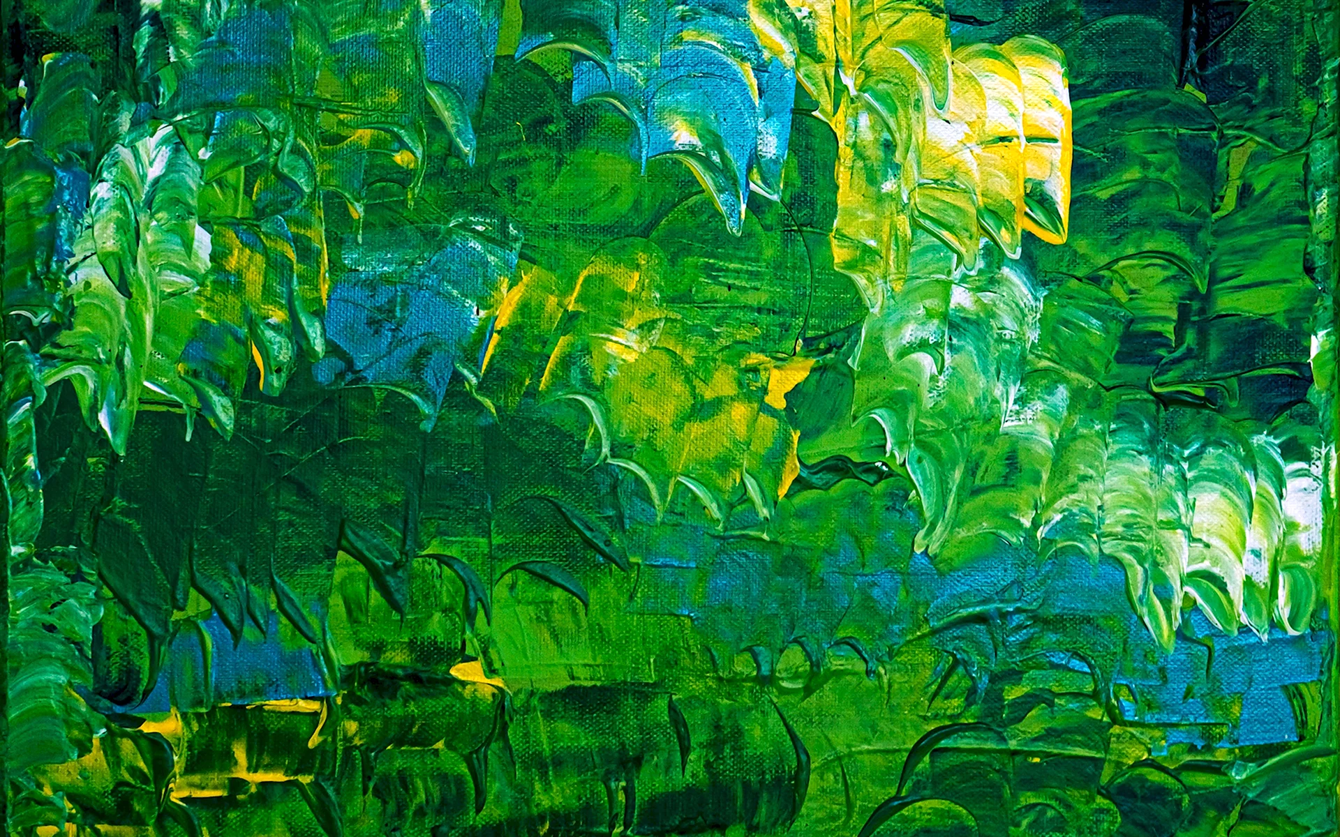 Картины с зелёной водой