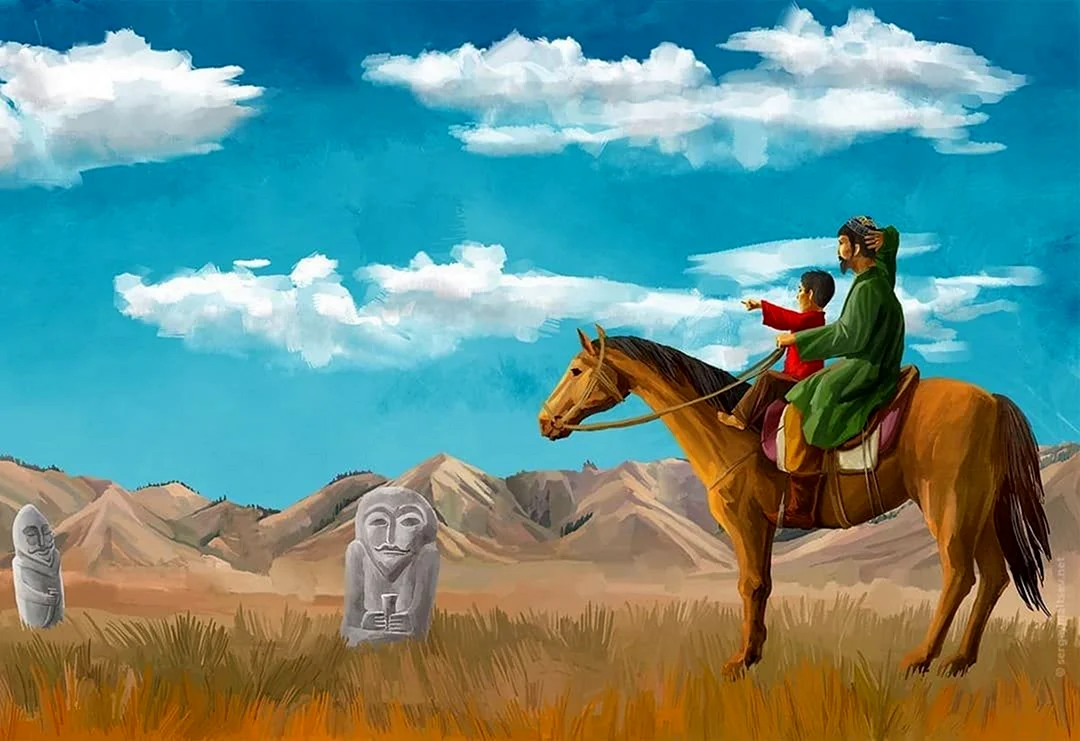 Казахская живопись кочевье