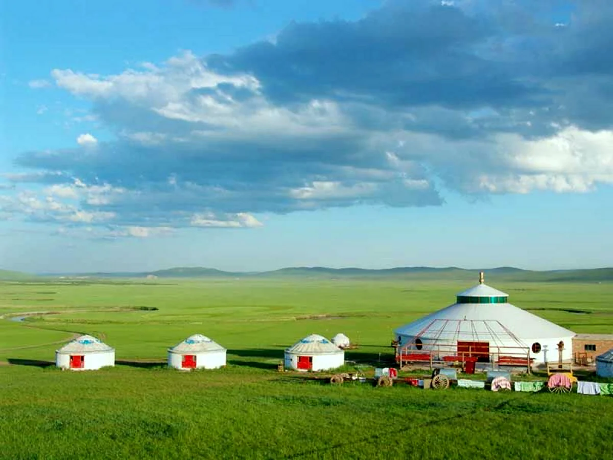Казахстан степи юрта