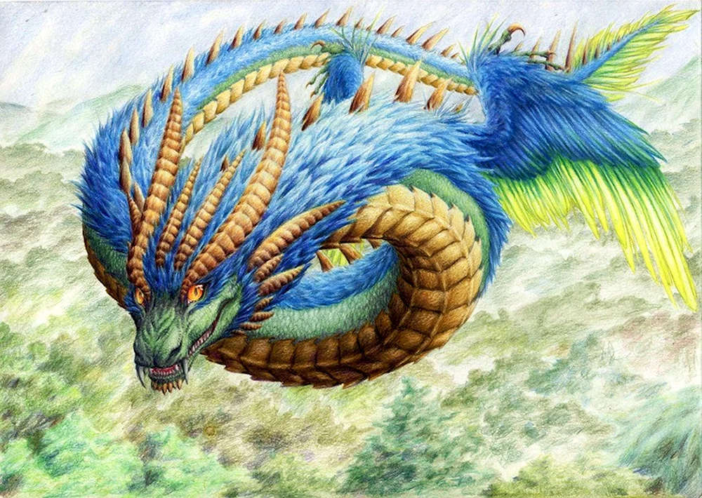 Кетцалькоатль дракон ацтеков
