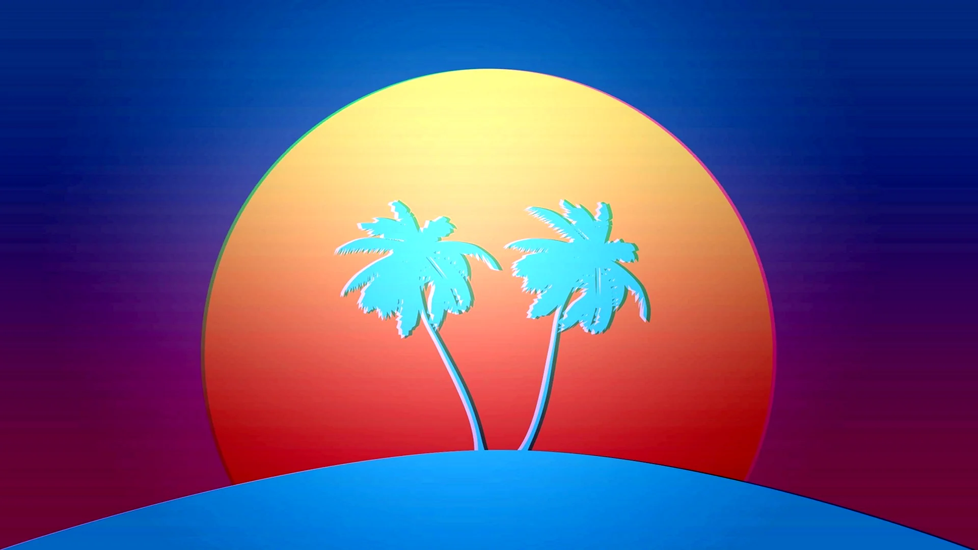 Хотлайн Майами пальмы