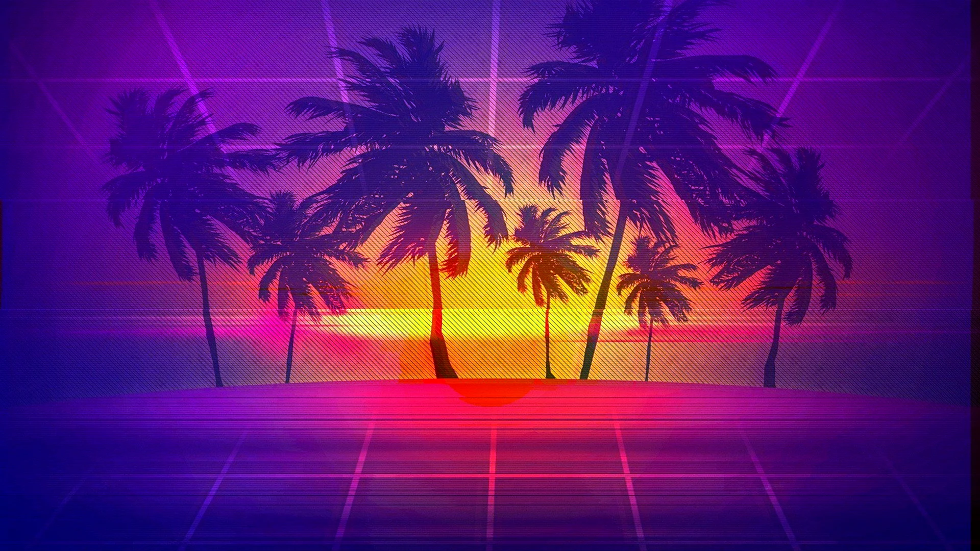 Хотлайн Майами пальмы