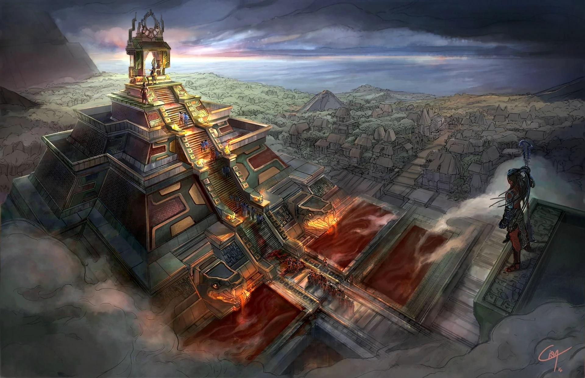 Храм зиккурат Египет