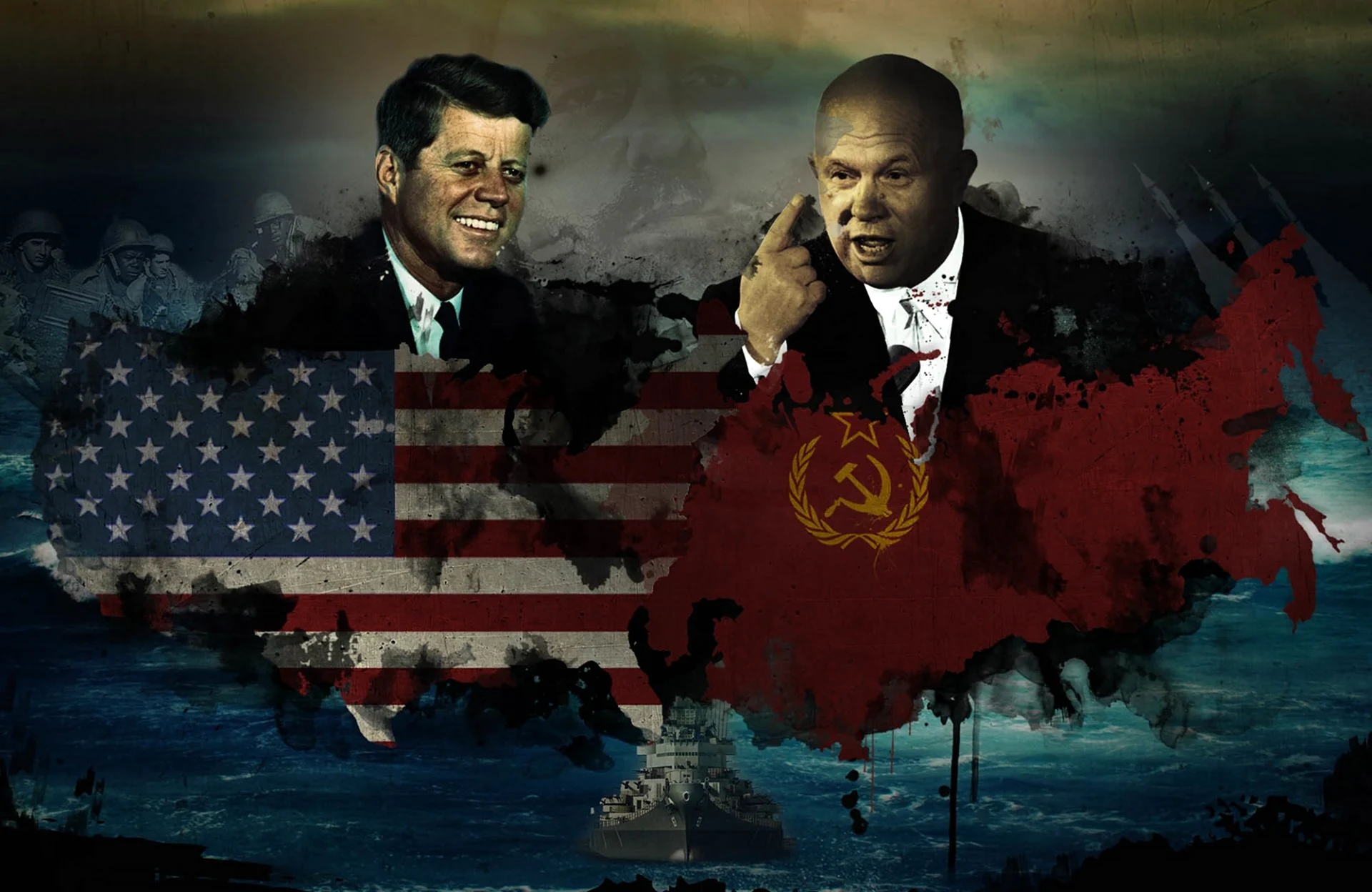 Хрущев и Кеннеди Карибский кризис