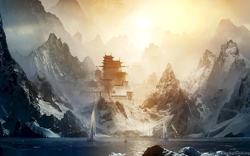 Китайский пейзаж фэнтези