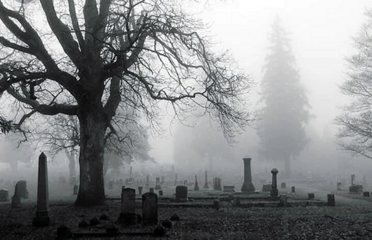 Кладбище в тумане